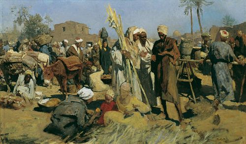 Leopold Carl Müller - Marché de la canne à sucre, vers 1881