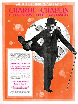 Charlie Chaplin 01 - Oranje van Malou Studio
