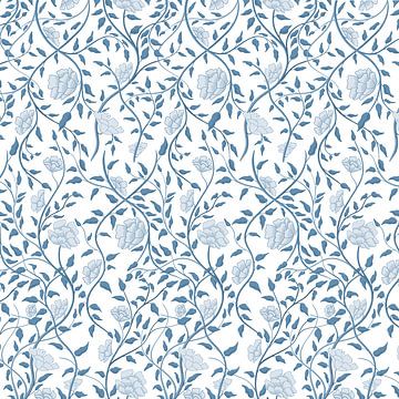 Blumenstrauß - Weiß &amp; Blau von Studio Hinte