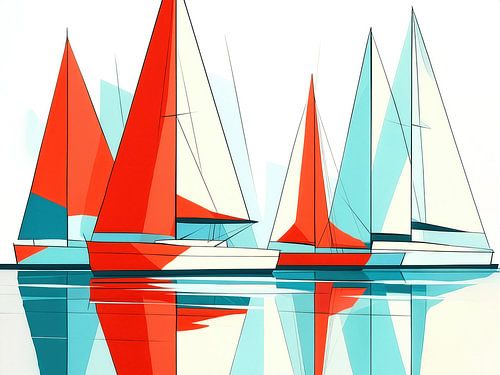 Regatta der Formen von Rautenberg Digital Art Maritim