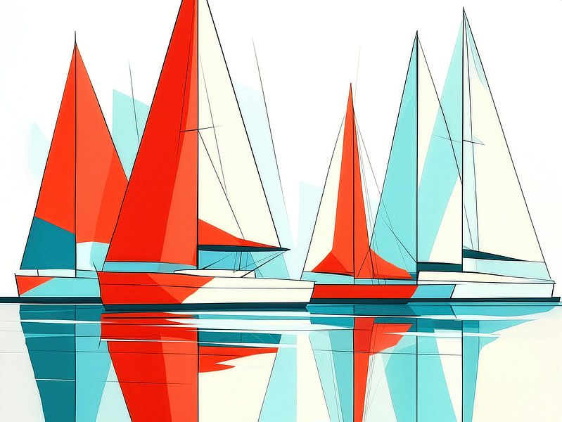 Regatta der Formen von Rautenberg Digital Art Maritim