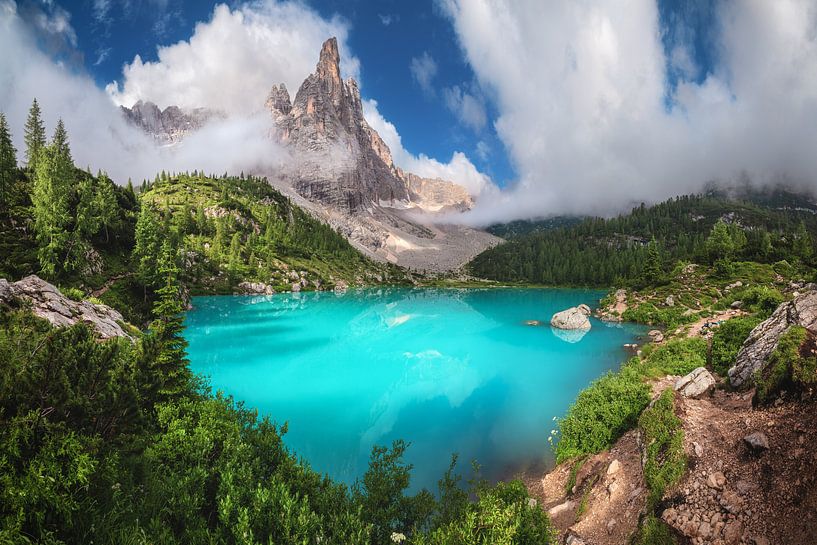 Lago di Sorapis dans les Dolomites par Jean Claude Castor