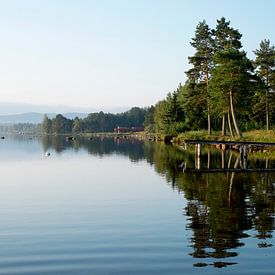 Schwedischer Morgen über dem Siljansee von marcel schoolenberg