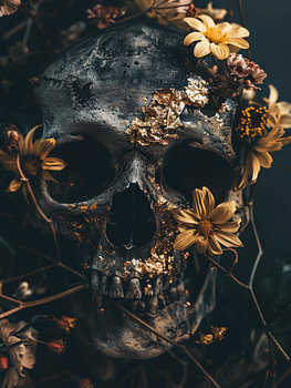 crâne floral lunatique
