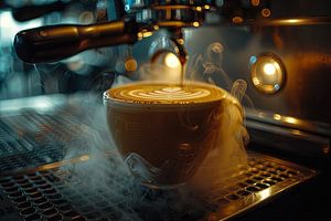 eine Tasse Kaffee oder Cappuccino