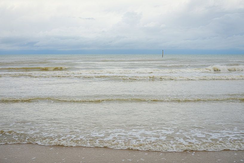 Waves on the beach by Johan Vanbockryck