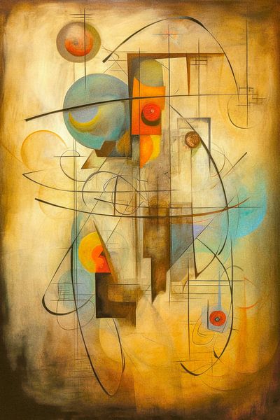 True Joy – Abstracte Vreugde in Warme Aardetinten van Joriali Abstract