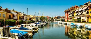 Panorama Hafen Port Sa platja in Valencia Spanien