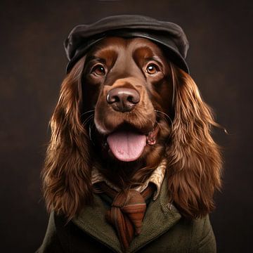 Inspector hond van studio snik.