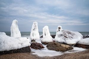 Winter an der Küste der Ostsee bei Kühlungsborn