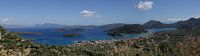 Panorama sur Nidri, Bay Vilho et les îles grecques
