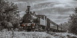 Dampfzug auf dem Weg zum Bahnhof Boekelo