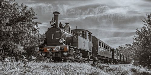 Steam train on its way to Boekelo station