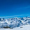 Snowy Tiroler Alps in Austria during a beautiful winter day by Sjoerd van der Wal