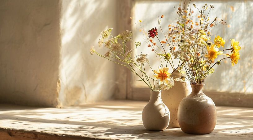 Romantisch stilleven van fernlichtsicht