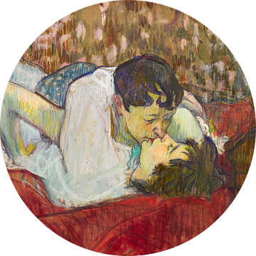 De kus, Henri de Toulouse-Lautrec - 1892
