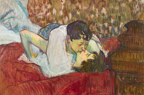 De kus, Henri de Toulouse-Lautrec - 1892