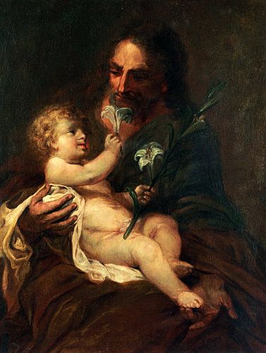 Bolome Esteban Murillo,Heilige Jozef met de baby redder