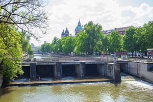 Steg, Isar, München, Oberbayern, Bayern, Deutschland, Europa