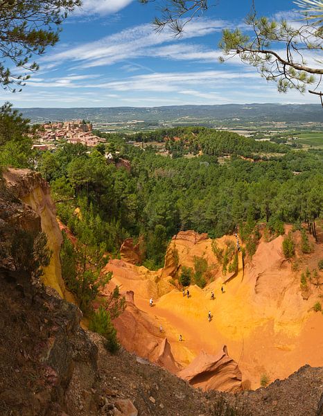 Sentier des ocres, Roussillon, France by Rene van der Meer