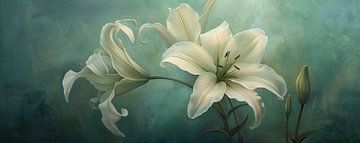 Lelie Schilderij | Endless Elegance Glow van I ❤ Bloemen