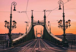 Freiheitsbrücke bei Sonnenaufgang