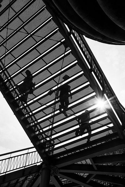 Treppe und Silhouetten Nimwegen von PIX STREET PHOTOGRAPHY