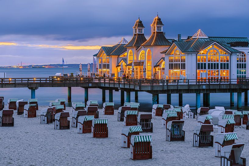 Sunset Sellin Pier, Rügen, Germany by Henk Meijer Photography