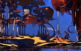 fantasy with an alien planet by W J Kok