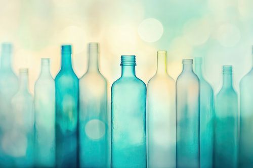 Bouteilles bleues sur Imagine