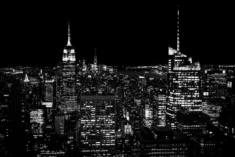 FineArt in black and white, Manhattan by Eddy Westdijk