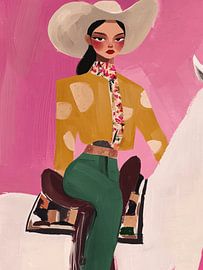 Amazon, portrait coloré sur Carla Van Iersel