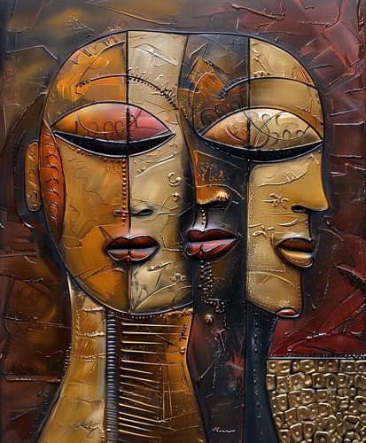 Afrikaans abstract portret