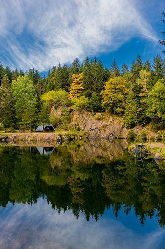 Herfstidylle op de Rennsteig