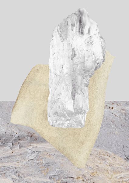 Landscape collage of stones and gemstone. by Studio Allee