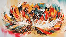 Painting flower abstract by WeLoveArt