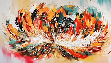 Painting flower abstract by WeLoveArt