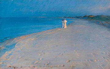 Zomeravond op het South Beach, Skagen, Peder Severin Krøyer