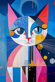 Abstract cat by ARTemberaubend