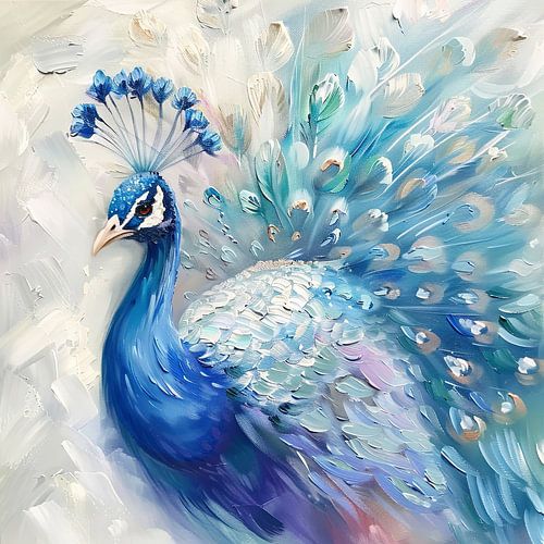 Blauwe pauw