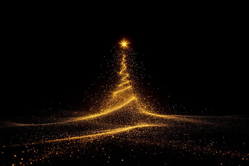 Glittering Christmas tree by Poster Art Shop