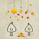 Herbst ist da! Piepvogel von Marion Tenbergen Miniaturansicht
