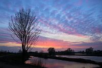 Sunrise above the water