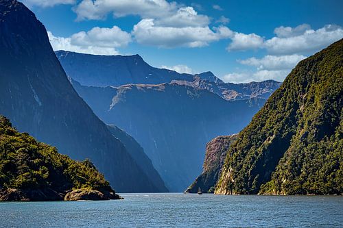 The fjords of Fiordland National Park, New Zealand