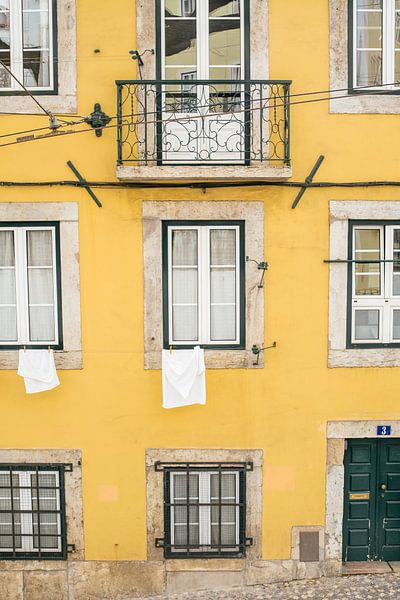 Yellow Gable in Lisbon by Patrycja Polechonska