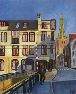 De Brugstraat van Groningen Stad