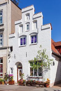 Historische Hausfassade, Altstadt, Lübeck, Schleswig-Holstein, Deutschland, Europa