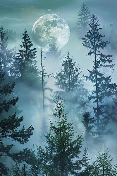 Mystischer Wald von Poster Art Shop