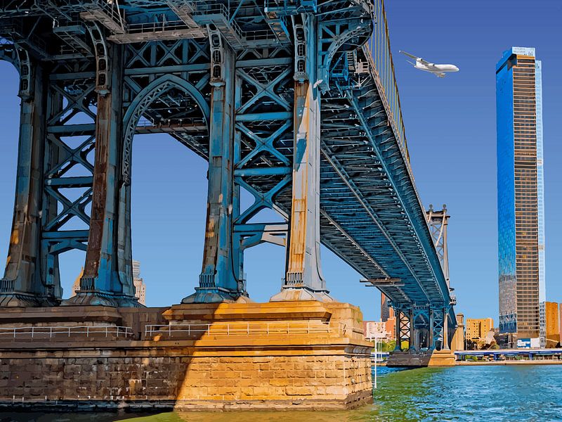172. Manhattan Bridge,New York by Domstad Rudie