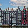Grachtenpanden in Amsterdam van Carola Schellekens